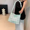 2026 Bolso Nube Nuevo Moda Coreana de Nicho Tejido Burbuja Acolchado Tridimensional Bolso de Mujer Versátil Bolso de Hombro para Viajar