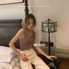 Chaleco Caliente de Terciopelo Estilo Coreano Dongdaemun para Mujer, Forro de Felpa, Engrosado, Ropa Interior Térmica, Camiseta Base Versátil para Mujer