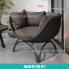 Cesta Suspensa Balanço de Exterior Cadeira Suspensa Varanda Interna Lazer Assento de Rattan Terraço Cadeira de Rattan Individual Interna Cadeira de Balanço Nórdica