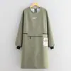 Delantal Impermeable y a Prueba de Aceite de Manga Larga, Extendido y Ampliado, Overol para Hombre, Delantal de Cocina Casera y Tareas del Hogar para Pareja, Delantal de Trabajo para Adulto