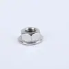 Porca Sextavada com Flange de Aço Inoxidável 304 M3-M16 Porca Antiderrapante Aço Inoxidável A4-50 Porca Dentada Dentes Antiderrapantes