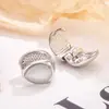 Brincos geométricos simples e compactos em formato de gota com pedra olho de gato, modernos e únicos, adequados para o dia a dia, com um toque de luxo, brincos femininos