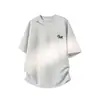 Camiseta de Manga Corta Bordada de Pony Estilo Nuevo 2026 para Hombre, Top de Verano Holgado con Cuello Redondo de Moda, Marca Juvenil de Moda Manga Media