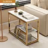 Mesa auxiliar de sofá móvil, muebles de sala de estar, nuevo modelo 2026, diseño simple y moderno, con ruedas, mesa de café pequeña, carrito pequeño