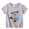 Roupa infantil atacado verão infantil manga curta meninos e meninas camiseta para usar por baixo bebê desenho animado camisa meia manga uma geração de cabelo