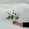 Flor de Manzanilla Artificial Margarita Tela de Seda Flores Falsas 7 Pétalos 21 Cabezas Crisantemo Silvestre Pequeño Decoración de Boda Adornos Flores al por Mayor