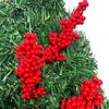 Simulação transfronteiriça flor falsa Simulação de três garfos Red Berry string Natal Holly frutas fortuna frutas diy acessórios atacado