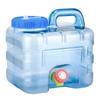 Cubo cuadrado de PC de 7,5 litros, cubo puro para exteriores con grifo, cubo de almacenamiento de agua potable de grado alimenticio para automóvil, cubo para campamento, recorrido en auto