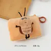 Porta-moedas Pequeno Fofo Forte Bolsa de Fone de Ouvido Mini Desenho Animado Bolsa de Armazenamento Chaveiro Pingente de Mochila Boneca de Pelúcia Presente