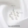 Fecho de dois furos, acessório de fivela crescente com alta retenção de cor, fio de fixação de contas, conector e fecho final para colar e pulseira DIY feitos à mão