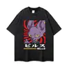 Camiseta de manga curta transfronteiriça com estampa de floco de neve frito estilo antigo tendência de rua unissex oversized de manga longa vendas diretas da fábrica