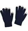Guantes de Lana Tejidos de Comercio Exterior, Unisex, Resistentes al Frío Invernal, Engrosados, Color Caramelo, Compatibles con Pantalla Táctil, de Cinco Dedos, Diseño sin Dedos