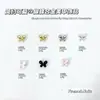 Acessórios de Unha para Arte de Unhas Mini Borboleta em Liga Estilo Coreano, Unhas Fofas Estilo Fada Pintadas em Spray, Acessórios de Unha Usáveis