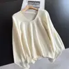 2026 Lana Temperamento Reductor de Edad Color Sólido Tejidos Suéter Suéter de Lana Top Corto Mujer Venta al por Mayor H08ES60718