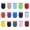 Taza para Huevo Transfronteriza de 12 oz con Aislamiento de Doble Capa de Acero Inoxidable 304, Copa de Vino en Forma de U, Taza Portátil con Forma de Huevo, Venta al por Mayor