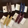 Estilo Coreano Outono/Inverno Versátil Malha Bolinhas Presilha Longa Oval para Cabelo Franja bb Clip Toque de Luxo Presilha para Fios Soltos Grampo