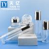 Fábrica de Guangzhou 30-50g Tarro de Crema con Tapa de Piedra Galvanizada, Producto para el Cuidado de la Piel 40-120ml Botella de Subempaque para Set de Loción