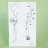 Adesivos de Tatuagem Ingleses de Dente-de-Leão à Prova d'Água e Duradouros para Fronteira com Aglomerados de Flores Flutuantes Não Caem Facilmente e Criam Facilmente Romance no Peito