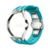 En Stock Colaboración Ap X Swatch Caja Modificada de Acero Inoxidable con Correa Integrada de Metal y Silicona