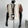 2026 Nueva Camisa Polo de Manga Corta Estilo Coreano de Verano Bloque de Color Degradado para Hombre Casual Rayas Color de Contraste Cuello Campana Moderna