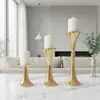 Portavelas Metálicos Simples de Venta Caliente Europeos y Americanos, Reposacandelas Decorativos de Estilo Moderno, Artesanía de Hierro Electrochapada Fabricante Mayorista