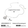 Jieding Joyería de Collar de Acero de Titanio y Circonita Europea y Americana, Diseño de Nicho de Lujo Ligero, Cadena para Clavícula, Cadena para el Pecho, Joyería Transfronteriza de Acero Inoxidable