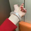 Un Par de Pulseras de Calcedonia Color Dorado Champagne, Pulseras Blancas Transparentes como el Hielo para Mujeres, Venta al por Mayor de Fábrica, Envío Directo de una Sola Pieza Glassbangle