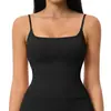 Siete Mil Millones Chaleco de Yoga Cepillado para Mujer con Tirantes Finos, Hermoso Diseño en la Espalda, Ajuste Ceñido, con Almohadillas en el Pecho, Top Deportivo de Secado Rápido para Mujer 5555