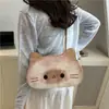 2025 Nova Mochila de Leite de Gatinho Pão Fofa e Bem-Comportada Bolsa de Desenho Animado Bolsa Tote Bolsa Criativa para Mulheres