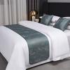 Toalha de Pé de Cama Jacquard de Alta Precisão para Hotel Bandeira de Cama Simples Moderna para Hotel Cobertura Decorativa de Cama para Pousada