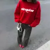 Sudadera de Felpa Estilo Coreano Otoño e Invierno para Mujer 2026 Nuevo Estampado de Letras Holgada Estilo Bf Versátil Chaqueta Gruesa Top