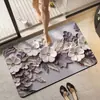 Alfombrilla de baño con efecto 3D, resistente a las manchas, secado rápido, alfombrilla absorbente de agua para la entrada del baño, alfombrilla de tierra de diatomeas de secado rápido para el baño, Transfronterizo