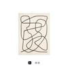 Hilo de seda estilo pobreza extrema pintura decorativa abstracta B&B pintura colgante de línea simple pintura decorativa de posada arte de nicho pintura sin marco