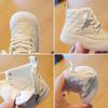 Zapatos de Algodón con Forro de Felpa para Niños en Invierno Zapatos de Nieve Antideslizantes de Suela Blanda para Niños y Hombres Zapatos Versátiles para Gatear de 1-2-3 Años para Niñas