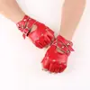 Nuevos Guantes de Cuero para Bailar Cuero Mujer Genial Punk Primavera y Verano Nightclub Performance Guantes para Pole Dance