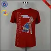Camiseta de Verano Fina para Hombre de Cabello Liso Estampada Camisa Cultural de Algodón Negra Camisa Publicitaria de Comercio Exterior Logo Estampado