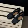 Versión que Aumenta la Altura 4.5cm~2026 Tela Elástica Zapatos de Ballet de Punta Dividida para Mujer Zapatos Planos Huecos con Aumento Interno de Altura
