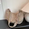 2025 Nuevo Bolso Cruzado Versátil Retro de Lana con Correa para el Hombro, Bolso Dumpling Casual y Simple de Gran Capacidad, Bolso de Hombro de Mano