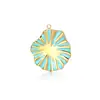 Moda Europea y Americana Transfronteriza Versátil Chapado en Oro de 18 Quilates Accesorios para Collar Pulsera Pendientes DIY Colgante en Forma de Pétalo de Gota de Aceite