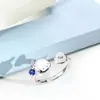 Série Clássica Anel de Cristal Pacha Dog Sentido de Alto Padrão Personalidade Moda Ins Versátil Estilo Férias Namorada