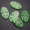 20*34mm Jade Xiuyu Dongling Verde Seco Dinastías Ming y Qing Colgante Doble Felicidad Hueco Accesorios de Solapa de Presión para Pendientes de Novia DIY