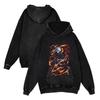 Algodón Anime oversize High Street vintage Lavado Batik Inyección Directa Sudadera con Capucha Tangram Wear