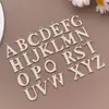 Pingentes, Brincos, Pequenos Pingentes de Letras Inglesas Maiúsculas de Aço Inoxidável 26, Colares, Pulseiras DIY Feitos à Mão, Acessórios de Joias