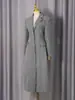 Casaco Estilo Coreano Outono 2026 Novo Design Casaco Casual Solto com um Elegante Estilo Britânico Casaco de Lã para Mulheres