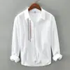 Camisa Casual de Manga Longa Estilo Coreano Outono Versátil Jaqueta Camisa de Algodão Masculina Estilo Japonês