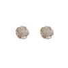 Pendientes de Botón de Perla y Circonita de Camelia Nuevos de Verano Moda Simple Dulce Versátil Sentido del Diseño Pendientes Súper Brillantes Venta al por Mayor