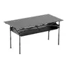 Equipamento de Mesa Dobrável 50kg, Conjunto de Mesa e Cadeiras para Montagem de Barraca, Mesa Dobrável para Rolinho de Ovo de Alta Resistência, Mesa Portátil Ajustável para Piquenique e Acampamento