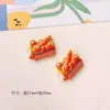 Brinquedo de pão estilo western em miniatura, acessório criativo para grampo de cabelo, ímã de geladeira de resina DIY, comida simulada