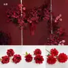 Flores de Casamento, Arranjos de Flores Vermelhas, Flores para Decoração de Casamento, Decorações de Teto para Salão de Casamento, Arranjos de Flores de Chão