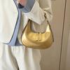 Bolso de Hombro de Moda para Mujer 2025 Nuevo Primavera y Verano Elegante a la Moda de Alta Gama Bolso Media Luna Francés Bandolera Bolso Sobaco